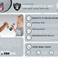 Baby Fanatic Wood Rattle 2 Pack - NFL Las Vegas Raiders, Officially Licensed Baby Toy - Ages 0+