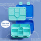 Fimibuke Bento Snack Containers, 32Oz Bento Box For Kids Toddler Lunch Box For Daycare, 6-Compartment Leak-Proof Lunchable Food