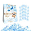 Guawubiang Winnie Pacifier Hunt Sign, Mini Pacifiers Baby Shower Game Set, Classic Pooh Decor Pacifier Hunt Baby Shower Game, 50