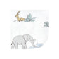 Hudson Baby Unisex Baby Flannel Cotton Washcloths 12-Pack, Boy Safari World, One Size