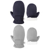 Fynnsure Toddler Mittens Baby Waterproof Snow Gloves Kids Ski Snow Gloves Cold Weather Mittens For Boys Girls Solid Navy&Gray 1-