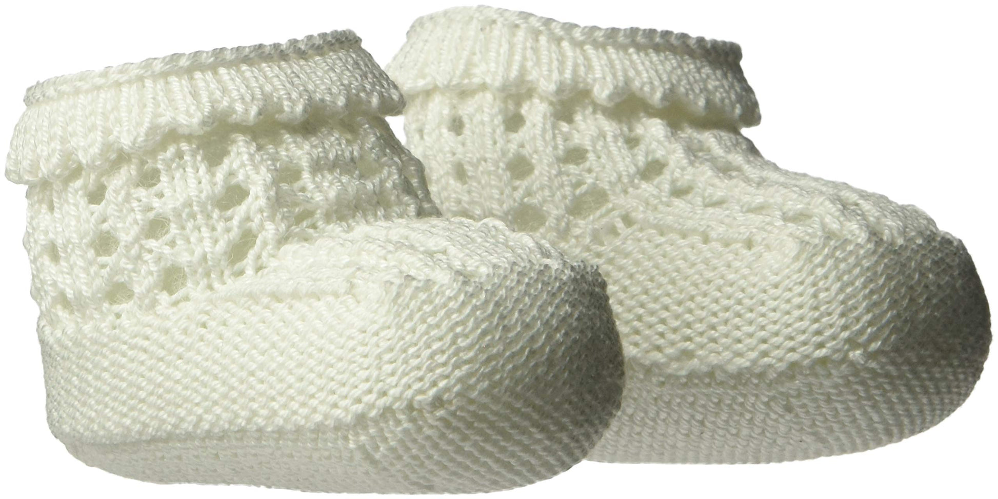 Jefferies Socks Baby Newborn Pointelle Bootie, White