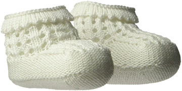 Jefferies Socks Baby Newborn Pointelle Bootie, White