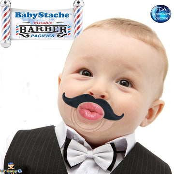 Funny Baby Pacifier Cute Kissable Mustache Pacifier For Babies And Toddlers Unisex - Bpa Free Latex Free Made With High Quality