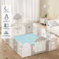 Acomopack Baby Play Mat For Floor 1.3' Thick Memory Foam Play Mat 79'  118' Tummy Time Mat Playpen Mat With Non-Slip Bottom F