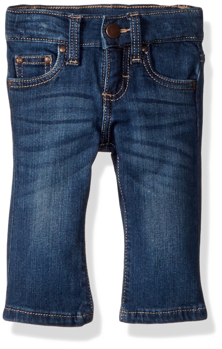 Wrangler Baby Girls' Skinny Jean, Medium Blue, 18 Months