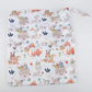 Wet Dry Bag Cloth Diaper Nappy Reusable Washable With Two Zippered Pockets (Rabbit Squirrel)