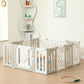 UFO Playpen, 22-Panel Extra Large Foldable Baby Play Yard - Adjustable, Portable - Grey