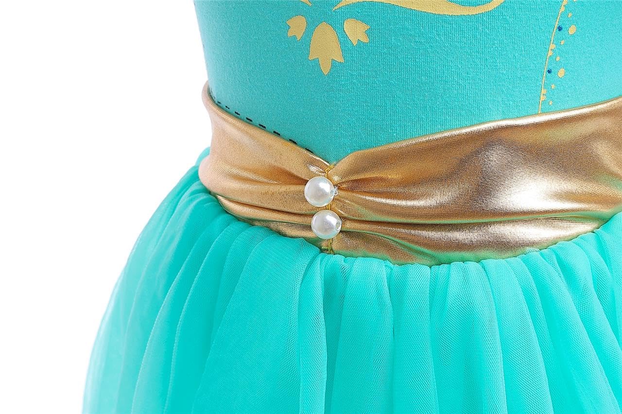 Dressy Daisy Infant Baby Girl Arabian Princess Onesie Romper Dress Halloween Costume Bodysuit With Headband Size 12-18 Months