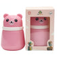 Pax Parrot Baby Powder Puff Box  Bear Design | Refillable Dispenser With Soft Applicator For Newborns & Infants | Compact & Tra