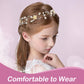Papoopy Flower Girl Headpiece For Wedding, First Communion, Bridal, Hair Accessories For Party, Birthday