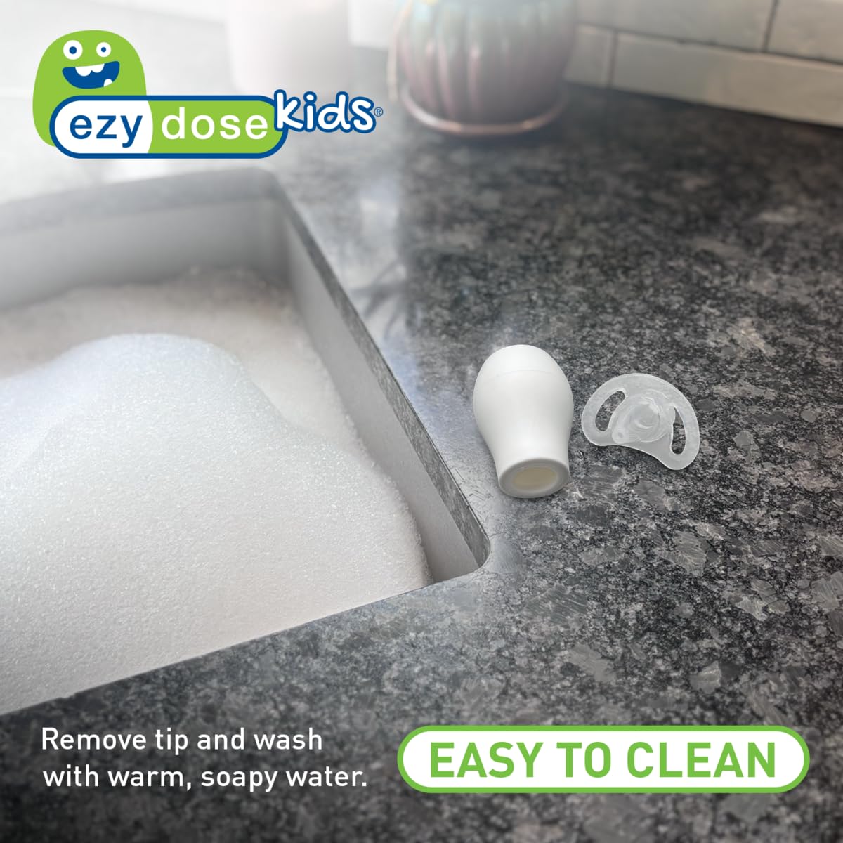 Ezy Dose Kids Nasal Aspirator With Soft Tip, Sinus Relief And Mucus Sucker For Baby And Toddler, Nose-Pals, Convenient And Easy
