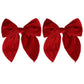 5' Red Christmas Velvet Fable Hair Bows Kids Big Velvet Ribbon Sailor Bow Alligator Clip Cheer Barrettes Hairpins Valentines Ne