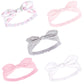 Hudson Baby Unisex Cotton And Synthetic Headbands, Pink Rose, 0-24 Months