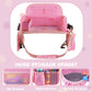 Menzoke Kids Travel Tray For Toddler Car Seat, Lap Tray For Girl Activities With Dry Erase Board & Cooler Cup Holder, Road Trip