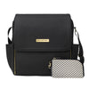 Petunia Pickle Bottom Boxy Backpack, Diaper Bag, Stylish Baby Bag, Spacious Backpack, On-The-Go Moms, Black Leatherette
