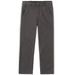 Izod Boys School Uniform Flat Front Twill Pants Khakis, Gray, 16 Husky