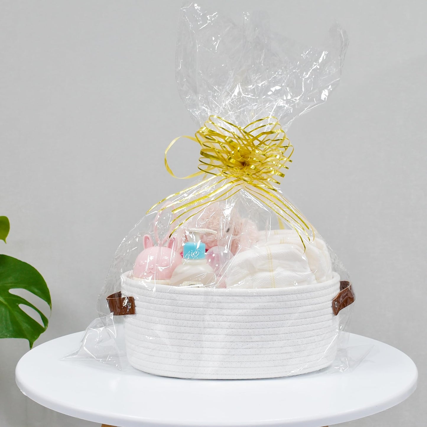 Abenkle Small Woven Basket, Cute Small Basket, Rope Room Shelf Storage Basket, Cat Dog Toys Basket Chest Box, Empty Decorative G