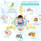 HONEY JOY Baby Bouncer Activity Center, Infant Jumper and Table w/ 360 Rotary Seat, 3 Adjustable Heights, Mat, Music, Lights, So