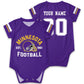 OAOANS Minnesota Baby Clothes Custom Name Number Personalized Football Baby Jersey Clothing Newborn Toddler Apparel 0-24 Months 