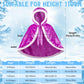 Unittype Winter Fur Princess Hooded Cape Cloak Costume Princess Dress Up For Girls Kids Toddlers Birthday Party Cosplay(5-6 Year