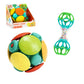 Bright Starts Wobble & Rattle Gift Set 2-PK Baby Toys, Rattles & Ball Toys, Crawl & Chase, Cause and Effect Learning, Unisex, 3-