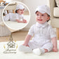 Booulfi Baptism Outfits For Boys Short Sleeve Baby Boys Clothes Summer Gentleman Suits With Dress Shirt Bowtie Suspender Pants H
