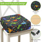 Toddler Booster Seat For Dining Table, Adjustable Seat Belts Booster Seat For Kitchen Chair, Strong Support Booster Seat Cushion