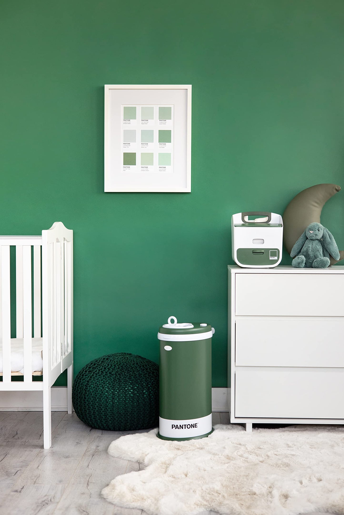 Ubbi Portable Diaper Changing Station Diaper Storage Caddy Organizer With Bonus Changing Mat. Stores Baby Diapers, Wipes + Baby
