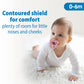 Dr. Brown'S Happypaci 100% Silicone Baby Pacifier, Contoured One-Piece Design, Blue, 0-6M, Bpa-Free, 4 Pack