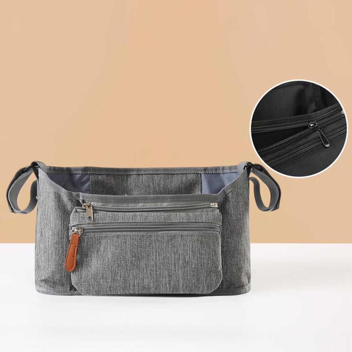 ATORSE Stroller Bag Drinking Cup Holder Pushchair Storager Bag for Gifts Gray|Baby | Strollers & Accessories | Stroller Accessor