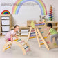 Aiwo Pikler Triangle Set 7In1 Montessori Toddler Climbing Toys Indoor, Climbing Toys For Toddlers 1-3 Inside, Baby Climbing Gym