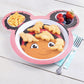 Daniel Tiger Mealtime Feeding Plates- Elaina- Set Of 2, Cute Compartment Dishes W/ Deep Sides For Kids- Divided Sections For Hea