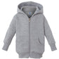 Rabbit Skins Infant Fleece Long Sleeve Full Zip Hooded Sweatshirt With Pouch Pockets, Heather, 12 Months