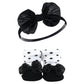Hudson Baby Infant Girl Headband And Socks Giftset, Classic Neutrals, One Size