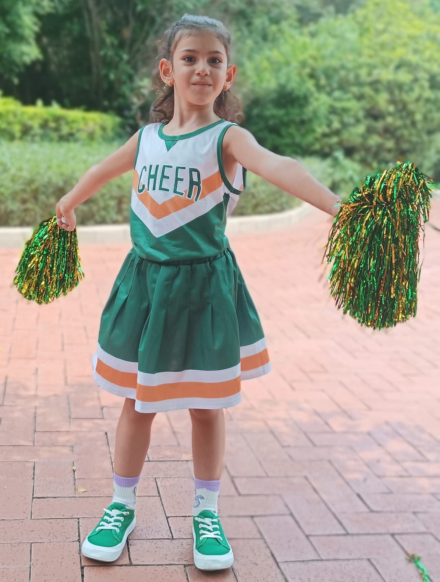 Kakalver Cheerleader Costume For Girls Cheerleader Outfit For Halloween Dress Up Cheerleader Gifts