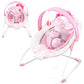 Baby Bouncer, Portable Infant Bouncer, Adjustable and Foldable Baby Rocker with Vibrations,Baby Bouncer Seat for Baby 0-6 Months