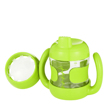 Oxo Tot Sippy Cup Set With Bonus Training Lid And Removable Handles (7 Oz.) - Green