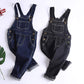 Kidscool Space Baby & Little Boys/Girls Denim Overalls,Jean Workwear,Deep Blue,2-3 Years