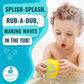 CaaOcho Pure Natural Rubber Bath Toy - La The Butterfly Fish Baby Toy - Hole Free Bath Toys, BPA Free Bath Toys for Infants, Wit