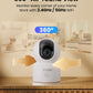 Zosi C518 4Mp Indoor Pan/Tilt Smart Home Security Camera For Pet Dog Baby Nanny Monitor,2.4G/5G Dual-Band Plug-In Wifi Cam,Auto-
