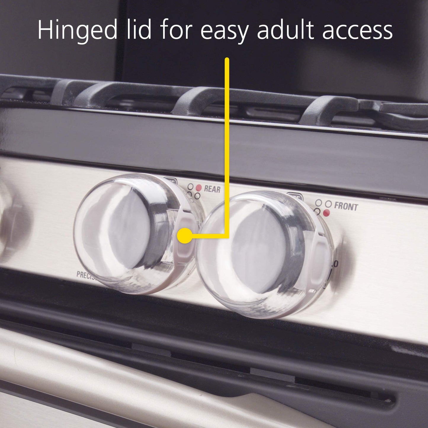 Safety 1St Child Proof Clear View Stove Knob Covers (Set Of 5)