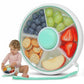 TRENDO Snack Spinner for Toddlers - Green Rotating Snack Container, BPA & PVC-Free Baby Snack Box, Spill-Proof Toddler Snack Con