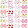 Geyoga 24 Pairs Newborn Baby Mittens No Scratch Mittens Soft Elastic Infant Baby Gloves for 0-6 Months Boy Girl(Fruit)