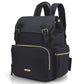 Vs Vogshow Diaper Bag Backpack, Multifunction Baby Bag Backpack, Modern Baby Diaper Backpack, Stylish Maternity Nappy Bag, Black