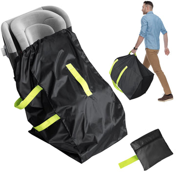 DMS PROTECTOR Car Seat Travel Bag for Airplane, Water-Resistant Gate Check Bag with Adjustable Carry Straps, Universal Fit, Dura