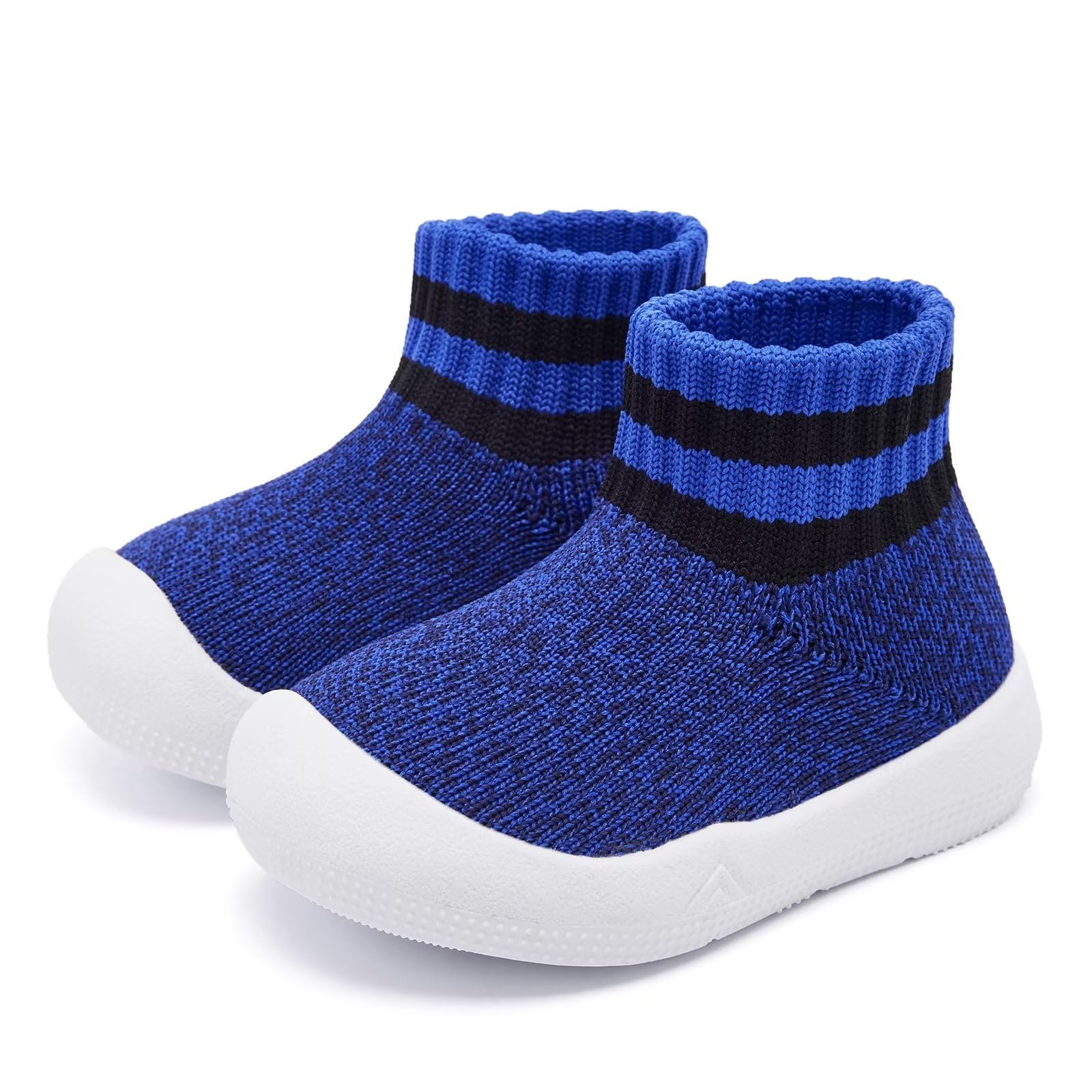 Baby Shoes Girls Boys Baby Sock Shoes With Grip Infant First Walker Shoes Toddler Slipper Non Slip 15-18 Months Blue