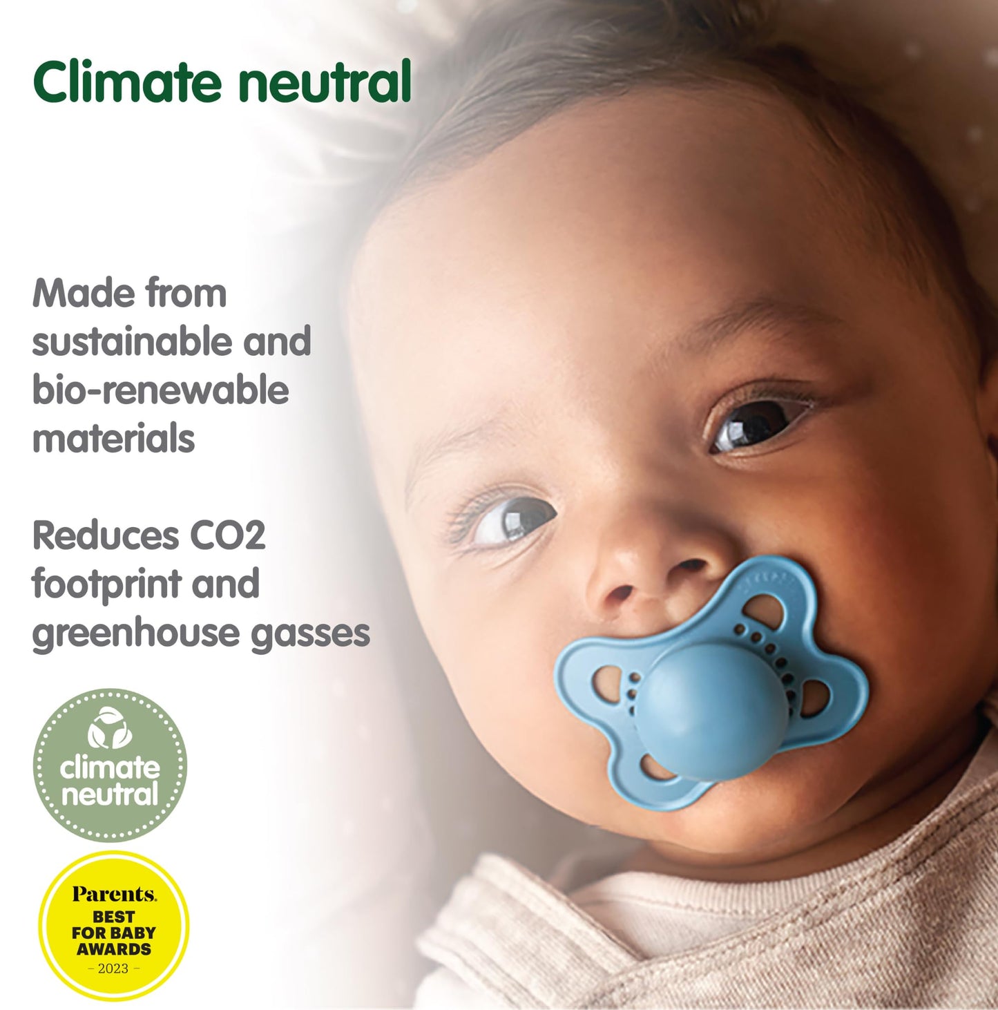 Mam Original Latex Pacifiers, Binky Pacifier For 0-6 Months, Natural Rubber Nipple, Made From Bio-Circular Materials, Easy To Cl