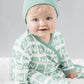 Babysoy Organic Newborn Baby Alphabet Footie Onepiece With Feet (00-03 Months, U)