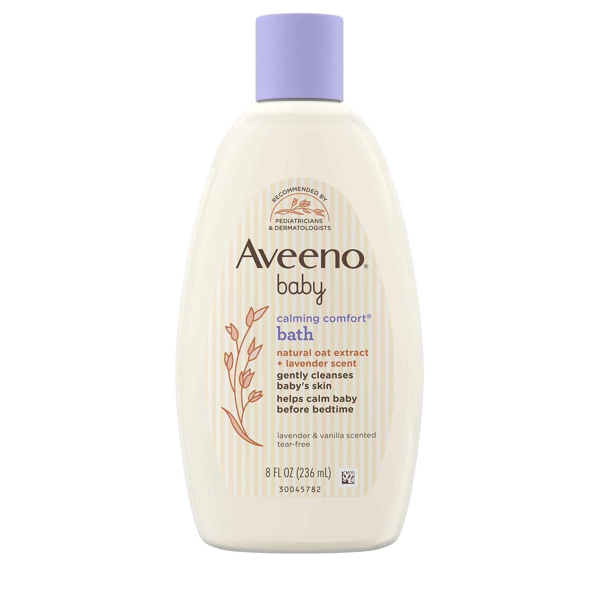 Aveeno Baby Calming Comfort Bath & Body Wash With Relaxing Lavender & Vanilla Scents & Natural Oat Extract, Tear-Free Formula, P